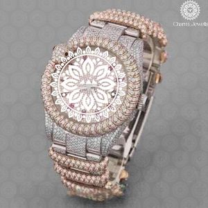 Montre de luxe pour homme Charm_Jewells, boîtier en acier inoxydable 40 mm, mouvement mécanique analogique, cadran en cristal saphir, fermoir pliant, 10 bars - Product Image 2