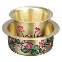 Panier-filtre à café réutilisable en cuivre écologique 200 ml, design traditionnel, style sud-indien, vintage Vedela Naturals