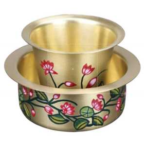 Ensemble de tasses à café en cuivre réutilisables Dabara 200 ml, design traditionnel, style sud-indien - Product Image 6