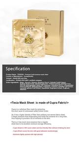 Masque en tissu TERESIA Premium à l'essence d'or, hydratant anti-âge, au collagène et à l'aloe vera, éclaircissant et anti-rides, pour tous types de peaux - Product Image 6