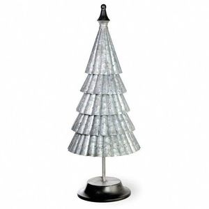 Estrella de Metal Galvanizado de Alta Calidad para la Punta del Árbol, Forma de Cono Hecha a Mano con Acabado Rústico, Decoración Navideña Ecológica y Duradera - Product Image 2