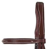 Bridon de dressage anatomique en cuir italien de haute qualité avec pierres en cristal et quincaillerie réglable en or rose pour la course hippique