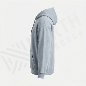 Sudaderas con Capucha Ajustables Personalizadas con Efecto Ácido y Desgastado por el Sol, Transpirables, de Mezcla de Algodón Básica, Premium, Venta al por Mayor, Ropa a Granel - Product Image 3