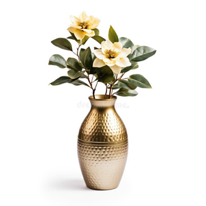 Moderno Florero de Metal Dorado para Mesa con Arreglo Floral, Centro de Mesa Decorativo para Hogar y Bodas, Puede Contener Agua, Decoración Moderna - Product Image 3