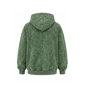 เสื้อฮู้ดดี้โอเวอร์ไซส์แบบย้อมสีเอซิด ขายส่ง สำหรับผู้ชาย ผู้หญิง และทุกเพศ ผ้าฟลีซหนานุ่ม สไตล์สตรีทแวร์ รับผลิตเสื้อผ้าแบรนด์ส่วนตัว - Product Image 5