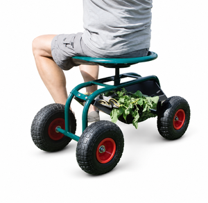 OEM ODM Heavy Duty Rolling Garden Seat with Storage Tool Tray and Wheels for <b>Planting</b> Pruning Outdoor Garden Work ODGGAD022 - Product Image 1