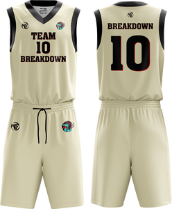 Shorts de basket-ball pour hommes personnalisés, respirants, couleur personnalisée, design en mesh, col en V, logo personnalisé, impression par sublimation - Product Image 1