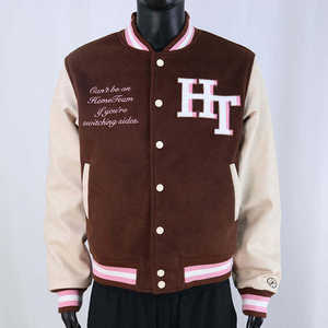 Chaquetas Varsity con Botones a Presión y Bordados, Estilo Universitario, Puños Acanalados, Chaqueta Varsity con Trabajo en Chenille, Chaqueta de Béisbol Letterman - Product Image 1