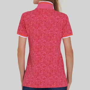 REBA SPORTS IMPEX Camiseta de Manga Corta para Mujer, Color Morado, Tejido de Punto, Transpirable, Poliéster, Secado Rápido, Ropa Casual - Product Image 3