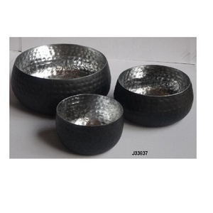 Aluminum <b>T</b> <b>Light</b> Votive With Ceramic Finish Hammered Patterns Coloured Votive Home Diwali Festive Votive Decoration Metal Crafts - Product Image 3