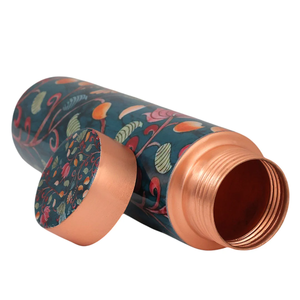 Premium Handmade 100% Pure Copper <b>Bottle</b> Solid Copper Drinking Water <b>Flask</b> Leak Proof Healthy Water Storage <b>Bottle</b> - Product Image 1