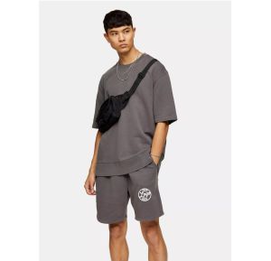 Conjunto de 2 Piezas de Moda Urbana 2026, Camiseta y Pantalones Cortos con Estampado Gráfico, Talla Grande para Hombre, Logotipo Personalizado - Product Image 6