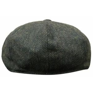 หมวกแก๊ป Peaky Blinders คุณภาพสูง ผลิตจากผ้าฝ้ายและผ้าขนสัตว์ 5 ชิ้น พร้อมงานปัก 3 มิติแบบกำหนดเอง หมวกทรงเบสบอลแบบ A-Frame - Product Image 3