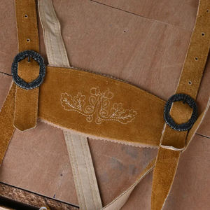 Los Más Vendidos del Oktoberfest 2025, Lederhosen Cortos Bordados Estilo Bávaro Vintage para Hombre, Traje Tradicional Alemán Auténtico, Color Sólido - Product Image 3