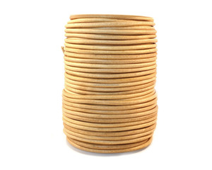 High Quality 2mm Round Leather <b>Cords</b> in Natural Color for Jewelry and Craft Work Factory Wholesale Rate - Product Image 4