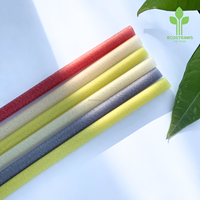 Pailles comestibles naturelles Pailles de riz biodégradables au tapioca Pailles de riz saveurs OEM fabriquées au Vietnam
