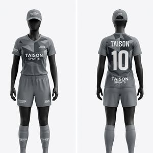 ชุดฟุตบอลพรีเมียม โพลีเอสเตอร์ 180 GSM สีขาวเทอร์ควอยซ์ แขนเสื้อแบบแร็กแลน พร้อมโลโก้แบบซับลิเมชั่นสั่งทำพิเศษ - Product Image 2