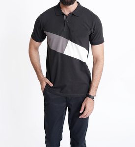 Premium Quality Durable 100% Polyester Men's for Shirts Anti-Wrinkle Short Sleeve Solid Pattern Custom Made Wholesale - Product Image 1