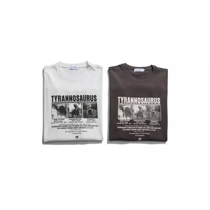 Camisetas informales con estampado gráfico personalizado de manga larga para hombre y mujer, camisetas 100% de algodón de talla grande, venta al por mayor, estampado de diseño de pareja - Product Image 2