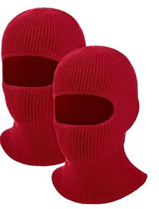 Balaclava à 3 trous en tricot, masque de ski en spandex, protection UV, couvre-visage complet pour l'extérieur, chaud pour l'hiver - Product Image 5