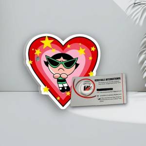 Herramienta de Belleza Magnética de Acrílico con Forma de Corazón y Mariposa, Reutilizable, Ecológica y Duradera, de las Chicas Superpoderosas Verdes, para el Día de San Valentín - Product Image 4