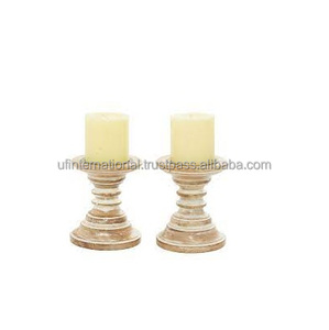 เชิงเทียนไม้งานฝีมือตกแต่งห้องน้ำบ้านไร่ของขวัญไม้ที่กำหนดเองใช้และสีไม้ธรรมชาติ - Product Image 3