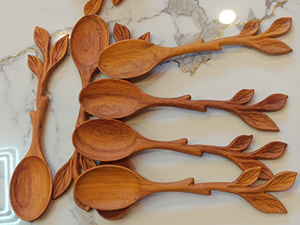 Handcrafted Wooden <b>Spoon</b> for Cooking Mixing <b>Serving</b> and Modern Kitchen Accessories Made in Vietnam - Product Image 4