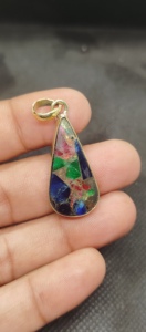 Colliers et pendentifs en turquoise et cuivre de style vintage pour femme, vente en gros - Product Image 6