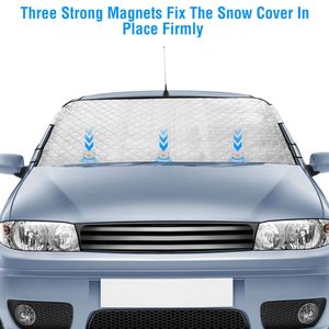 Copertura Magnetica per Parabrezza Auto 57.87x44.5 Pollici, Protezione Antivento per Veicoli - Product Image 5