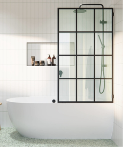 FUTUREGLASS Cabine de douche carrée moderne personnalisable, porte coulissante, design écologique, garantie de 2 ans, salle de bain - Product Image 5