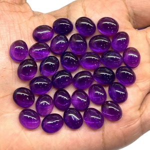 พลอยแอมเมทิสต์ธรรมชาติทรงรีเจียรแบบคาโบชอง ขนาด 11 มม. 9 มม. สีม่วง พลอยแอมเมทิสต์แบบเม็ดเดี่ยว ราคาขายส่ง จำนวนมาก สำหรับทำเครื่องประดับ - Product Image 3