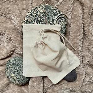 String Simple Reusable Eco-Friendly Cotton Mesh Bags <b>Drawstring</b> Closure Portable Carrying <b>Backpack</b> Market Trips Travel Everyday - Product Image 1