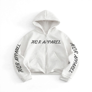Premium Pullover Hoodie Unisex Casual <b>Fleece</b> Sweatshirt Oversized Winter <b>White</b> Front Logo 100% Cotton Pocket Breathable - Product Image 2