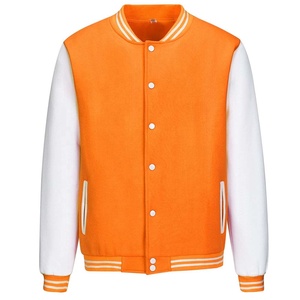 Veste universitaire en laine/cuir pour homme de haute qualité, coupe ajustée, respirante, écologique, style streetwear, basketball, collège - Product Image 1