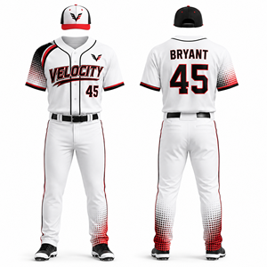 Tenue de baseball en polyester personnalisée en gros pour joueurs et entraîneurs – Vêtements de match, de terrain, de frappe, de lancer, pour l'intérieur et l'extérieur du terrain de jeu - Product Image 4