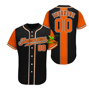 Servicio OEM de Vantex Sports, Jersey de Béisbol Personalizado para Hombre Adulto, Sublimación con Impresión Digital, Poliéster, Patrón Negro y Dorado, Manga Corta - Product Image 6