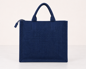 Bolsa de Yute de Color Sólido, 14x11x4 Pulgadas, Bolsillo Frontal con Cierre, Resistente al Agua, Estilo Minimalista, Bolsa de Compras - Product Image 6