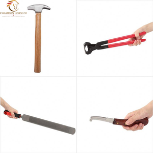 Juego de Herramientas Veterinarias Equinas Profesionales Reutilizables, Kit de Herramientas para Herradores de Caballos, Recortador de Pezuñas, Herramienta para el Cuidado de Caballos, Extractor de Zapatas, Alicates, Lima y Escofina - Product Image 4