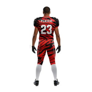 Conjunto de Uniforme de Fútbol Americano Juvenil, Ropa Deportiva de Tela de Malla Transpirable, Ropa de Entrenamiento Profesional, Color Negro - Product Image 3