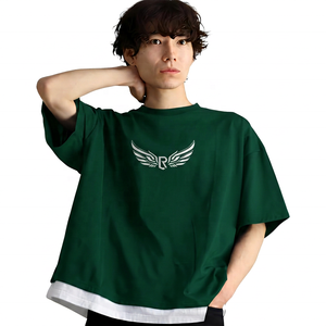 Ensemble deux pièces pour homme en tissu doux imprimé, T-shirt à col rond et short, couleur unie, coupe oversize, coupe classique, idéal pour l'été, sur mesure - Product Image 5
