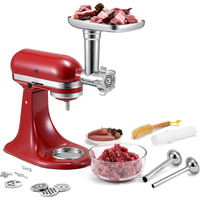 KitchenAid compatibele vleesmolenopzetstuk roestvrij staal food grade niet-gecoate mixeronderdelen vaatwasmachinebestendige vervangingsset
