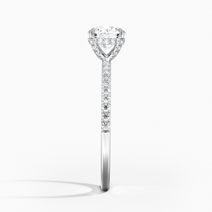 BOJ <b>Ring</b> 095 Round Cut 925 <b>Silver</b> Halo Stone Prong Setting <b>Solitaire</b> Diamond <b>Ring</b> 2ct D Color VVS1 Moissanite GRA Certified - Product Image 3
