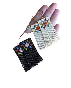 ต่างหูห้อยประดับลูกปัด ดีไซน์เนอร์ยอดนิยม งานแฮนด์เมด สำหรับงานพิเศษ ปักลายสีสันสดใส ดีไซน์ทันสมัย สำหรับเด็กผู้หญิงและผู้หญิง - Product Image 1