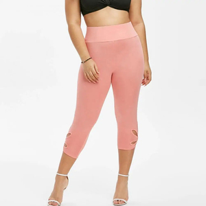 Prix de gros Nouveau design Leggings Capri tendance pour femme de sport avec logo personnalisé, Taille haute, Grandes tailles - Product Image 1