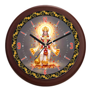 Reloj de Pared Religioso Moderno Liviya con Diseño de Laxmi Ganesh, Personalizable, para Decoración de Sala de Estar u Oficina, Regalo para Navidad o Día de la Madre - Product Image 4
