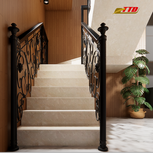 Elevate Your Home with Bespoke Wrought <b>Iron</b> Stair Railing Designs: Premium, Elegant Handcrafted Metal Artistry for Luxury Living - Product Image 4