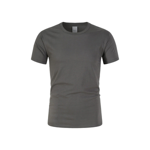 T-shirt noir 100 % coton pour homme, col rond, qualité supérieure, grande taille, respirant, style décontracté streetwear, design personnalisé, vente en gros, Europe - Product Image 2