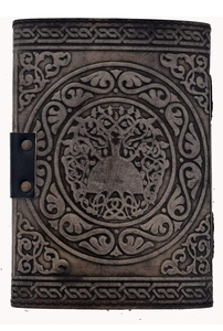 Carnet de voyage en cuir véritable, couverture rigide, reliure cousue, pentagramme gaufré, couleur personnalisée, style vintage, coton, haute qualité - Product Image 4