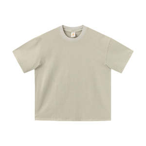 เสื้อยืดแขนสั้นโอเวอร์ไซส์ผู้ชาย คุณภาพสูง ผ้าฝ้าย 100% สกรีนโลโก้ได้ ระบายอากาศดี สไตล์สตรีทแวร์ - Product Image 2