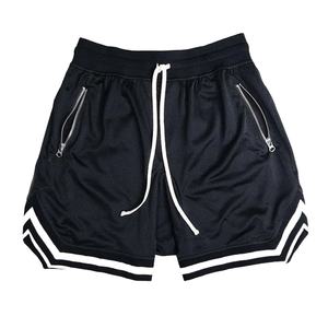 Pantalones Cortos de Baloncesto Retro Personalizados de Alta Calidad con Cierre, Color Rosa, 5 Pulgadas, de Poliéster, para Hombre y Mujer - Product Image 3